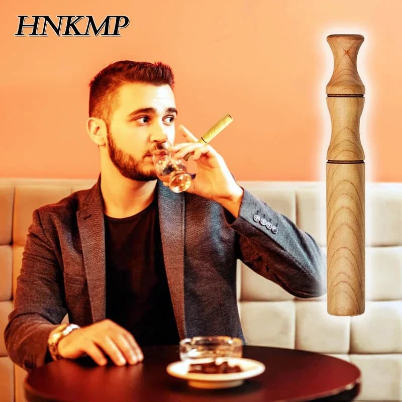 Inalatore per aromaterapia per oli essenziali, inalatore per smettere di fumare, diffusore personale in legno per oli essenziali