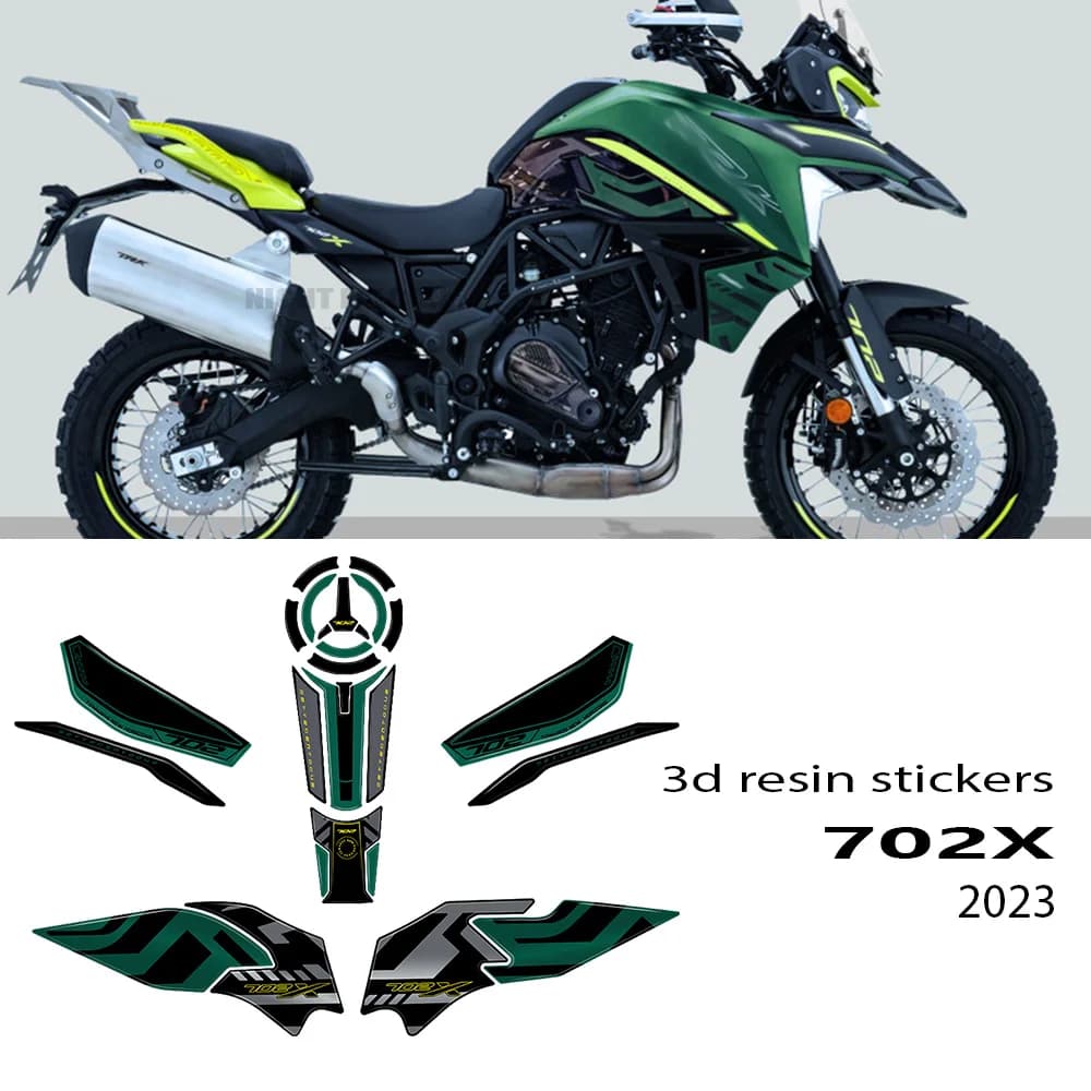Adesivo 3D Trk702x Accessori moto Kit adesivo in resina epossidica gel 3D Tappetino serbatoio per Benelli TRK 702X TRK 702X2023