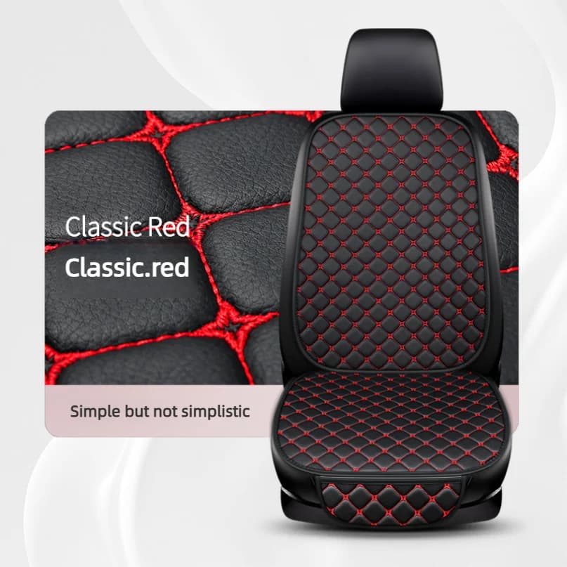 PU Leather Car Seat Cover Soft Seat Back Cushion Four Seasons Front & Rear Auto Seat Pad For Car Chair Interior Accessories