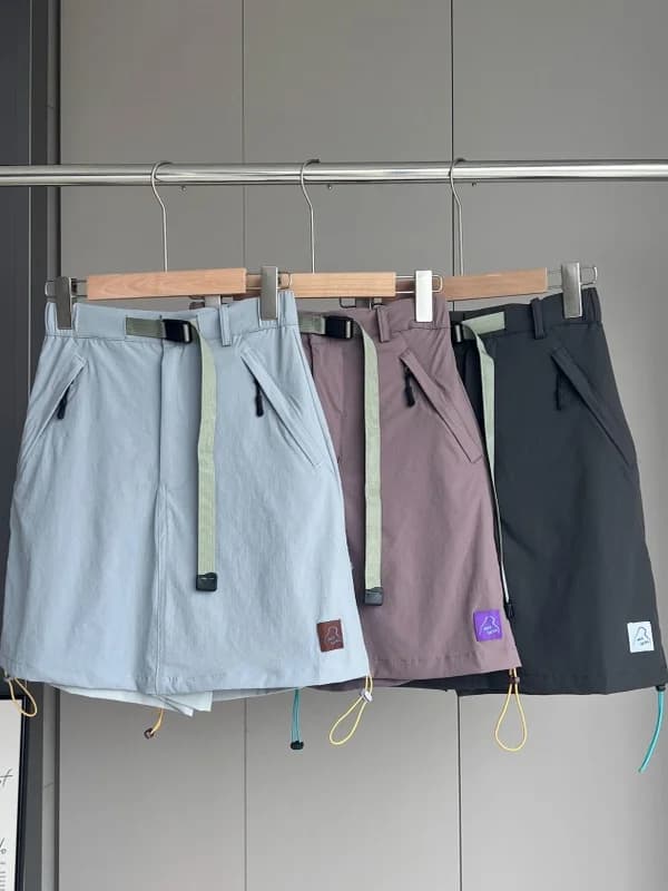 Gonna pantalone estiva da donna leggera, traspirante, ad asciugatura rapida, a vita alta, anti-trasparenza, effetto due pezzi, modello A-line