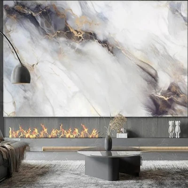 MU7611 Mordern Wallpaper 3D Stereo Stone Pattern Abstract Geometric Wall Hanging Painting Background