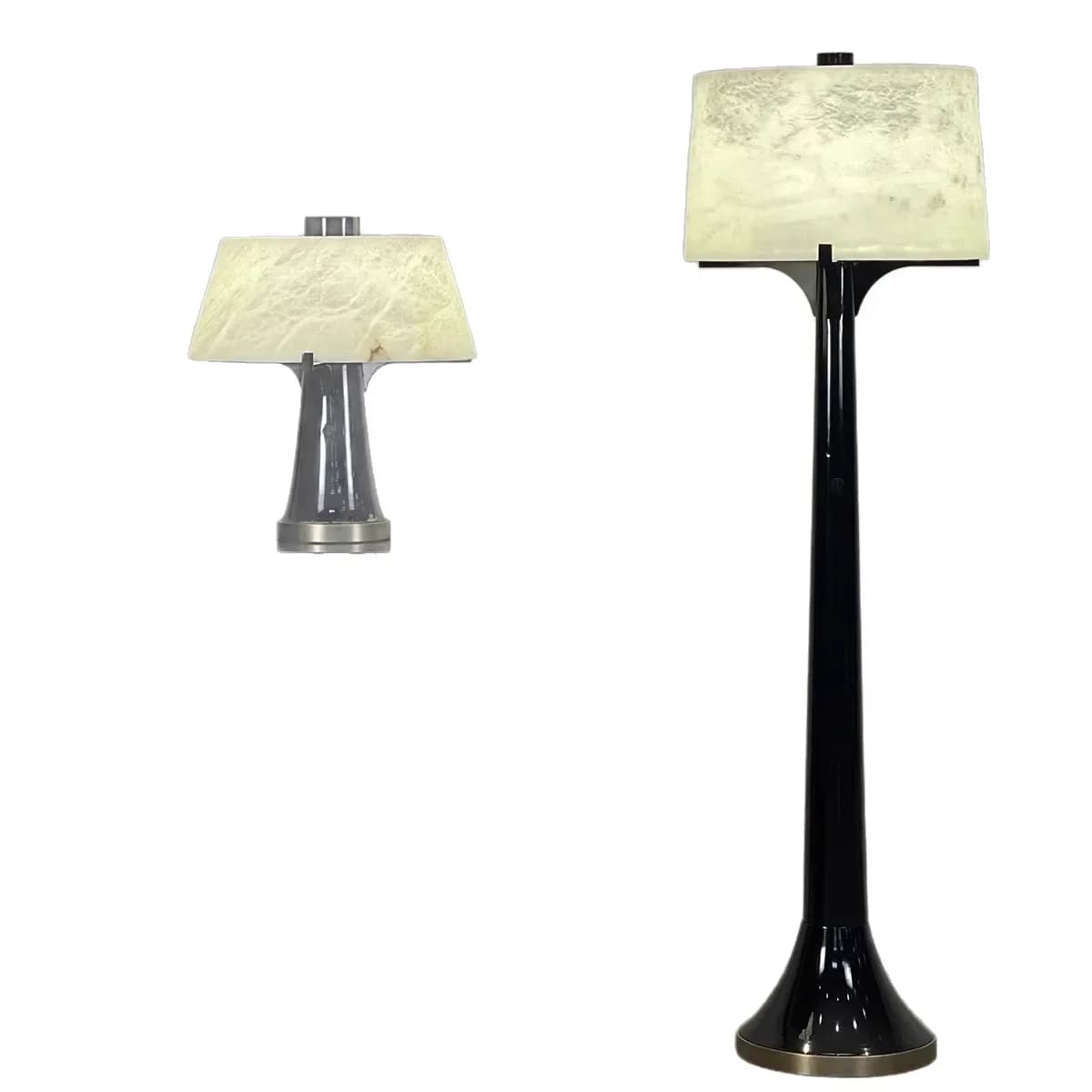 Lampada da terra in marmo naturale spagnolo per soggiorno, hotel, camera modello, camera da letto, studio, lampada da scrivania
