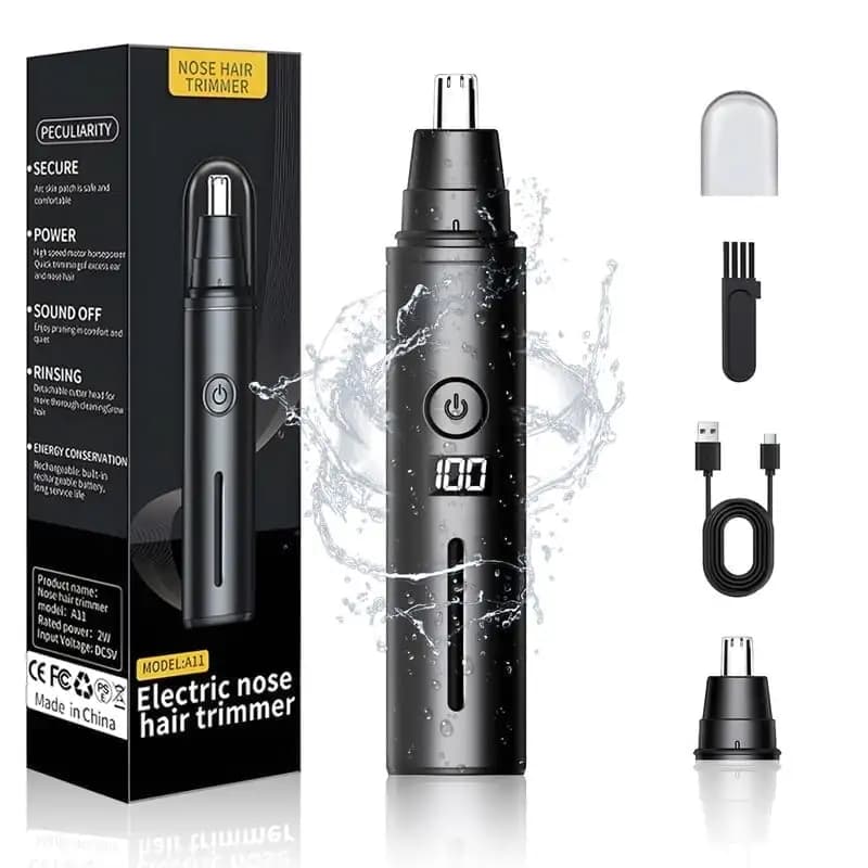 Sweker Electric Haircut for Men's Naso Rechargeable 360 Rotating Double Blade for Eyebrows Haircuts for Face Naso