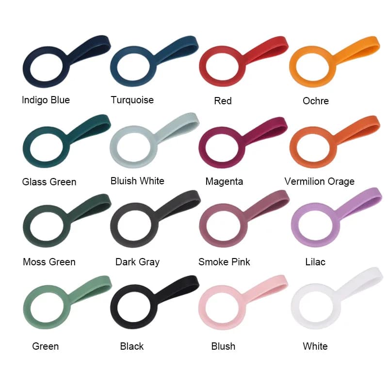 Silicone Kettle Hanging Buckle Sports Water Bottle Holder Handle Carrying Rope for Small Mouth Vacuum Cup Outdoor Camping Tool