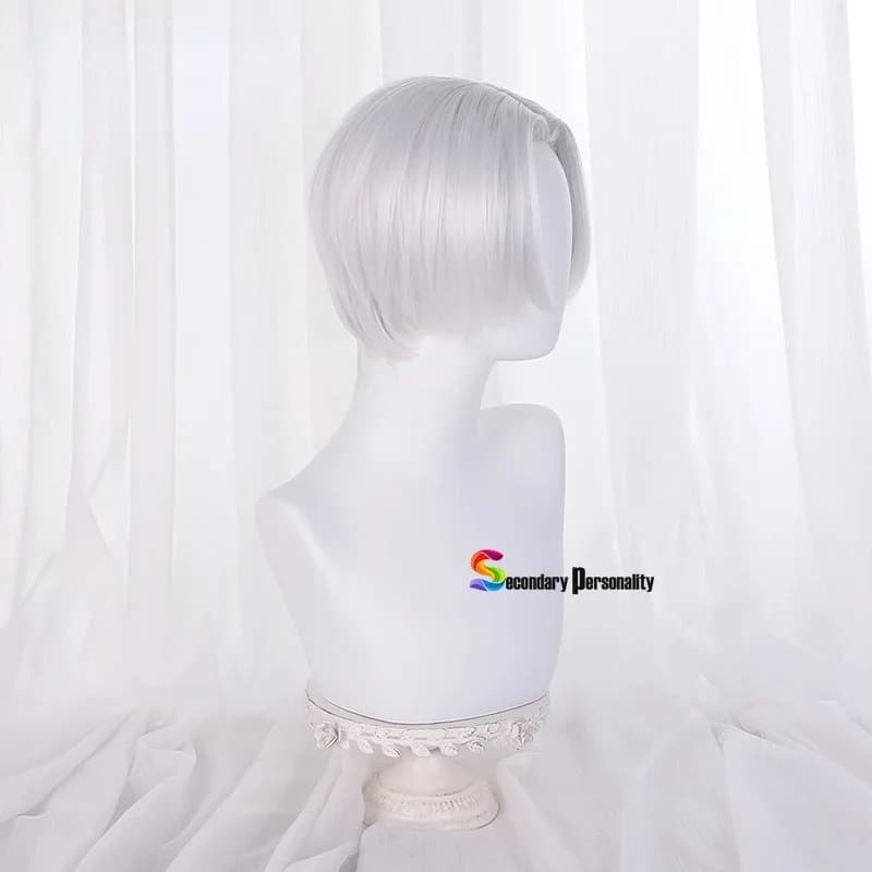 c;4\g,6'h.9/c;4\g,6'h.9/Revengers Tenjiku Kurokawa Cosplay Silver White Short Heat Resistant Hair + Wig Cap Izana 6'6'h\3,g'8/b'