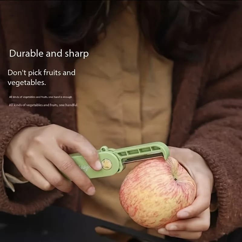 Multifunctional Stainless Steel Portable Fruit Knife Stainless Steel Foldable Home Kitchen Outdoor Pelapatate