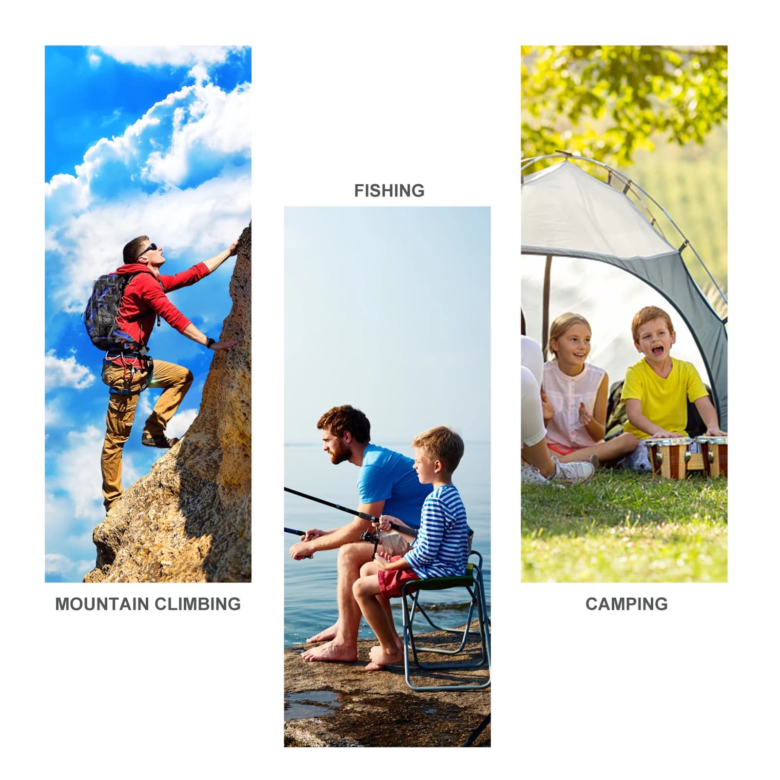 Lunch Box in legno Contenitore per alimenti portatile a 3 scomparti Contenitore Bento isolato per campeggio Escursionismo Picnic Lavoro all'aperto