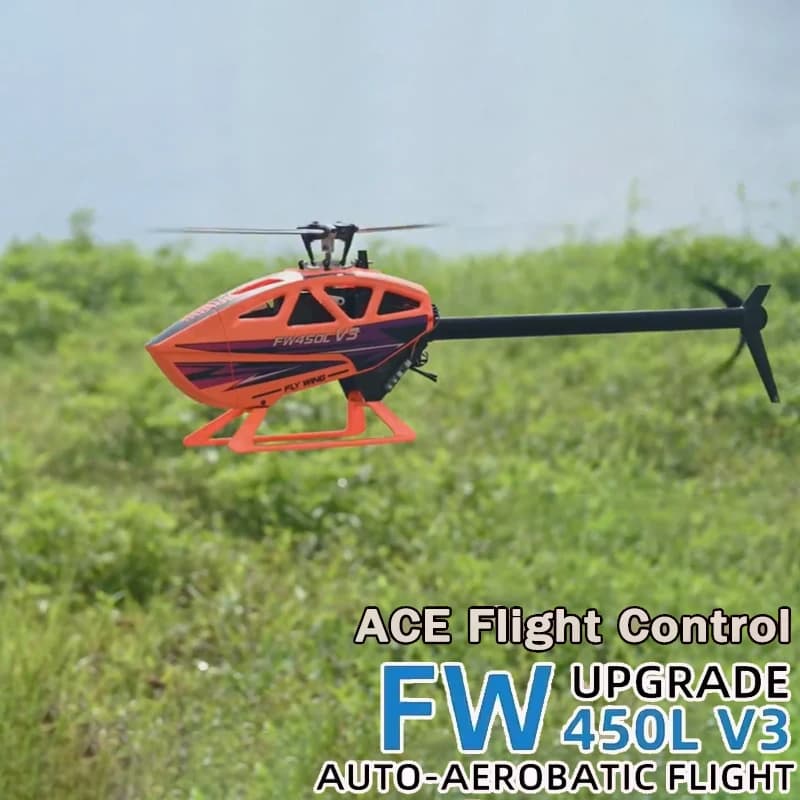 FLYWING FW450L ACE RC Helicopter Smart Acro Helicopter with ACE Flight Control ATT mode 3D Fly 3D stunt 25min