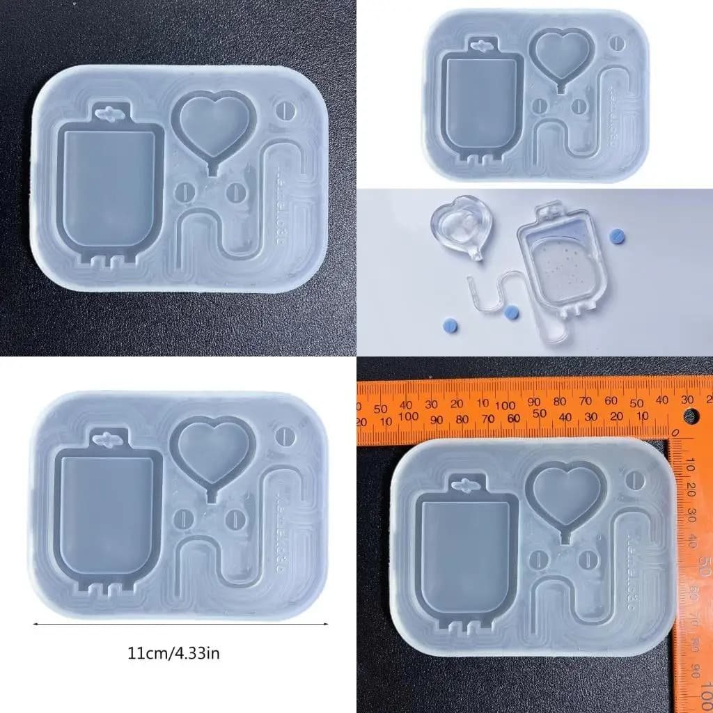 Nurse Themed Silicone Mold Epoxy Shaker Fillings Casting Mold Resin Filler Mould