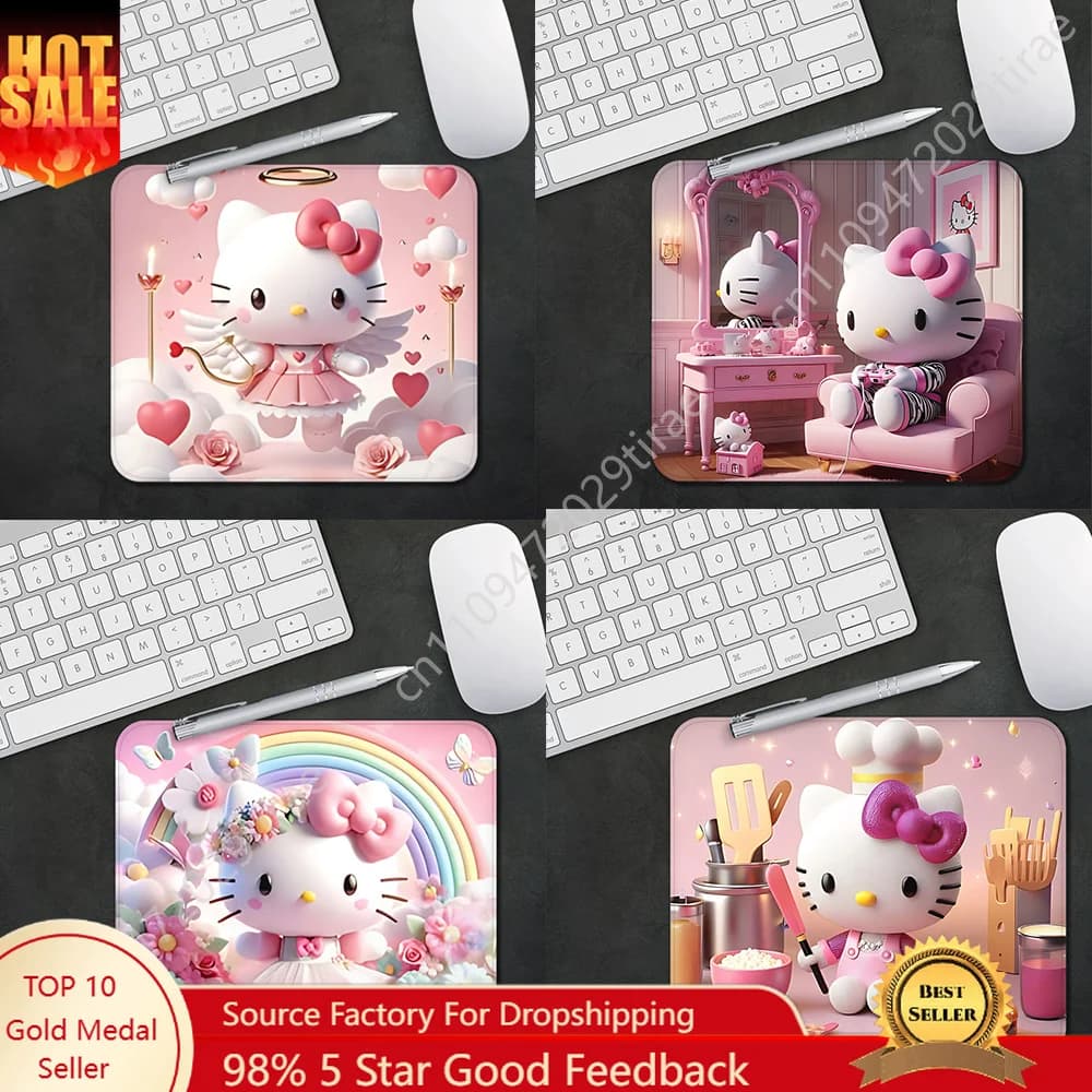 Hello Kitty Gaming Mouse Pad XS Small Mousepad Gamer Desktop Decoration Office Mouse Mat Deskmat Rug Sanrio Cosplay Accessories