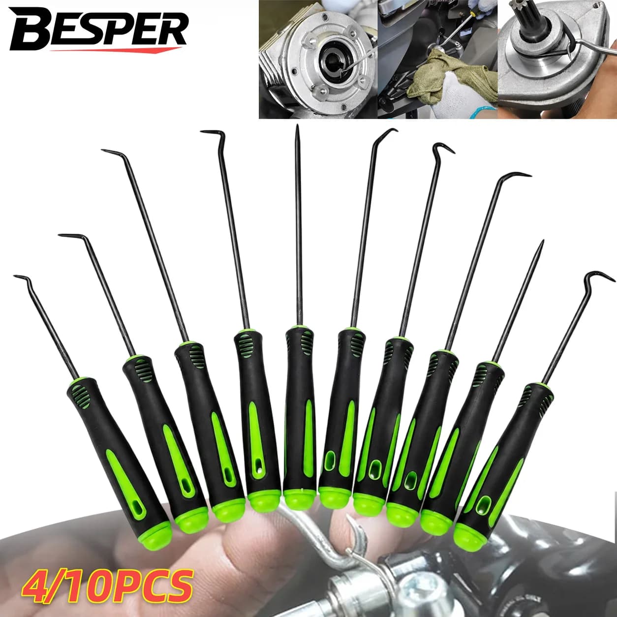 4/10PCS Auto Oil Seal Screwdriver Set Hook Remover Set Or Gasket Gasket Remover Pick Hooks Repair Tools Mixer Hand Tool
