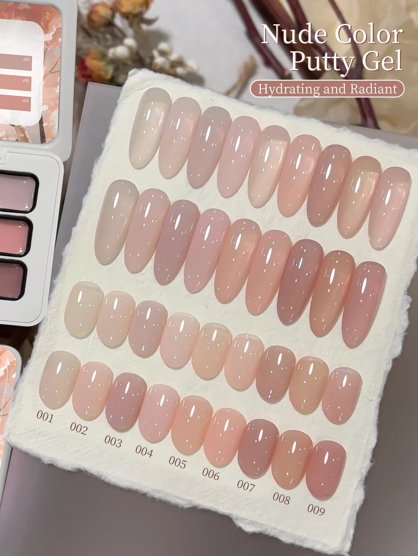 9 colori rosa che accarezzano la colla sbavature in scatola ad alta saturazione popolare semi-solido smalto per unghie colla speciale per salone di bellezza