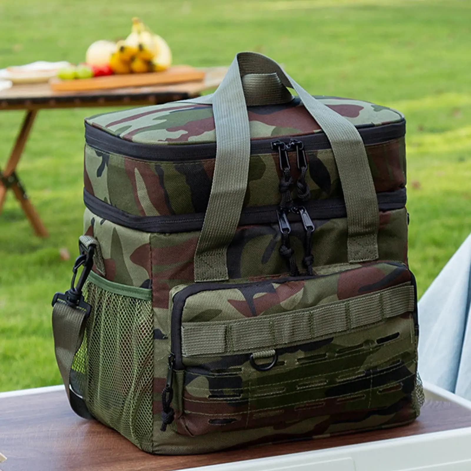 Borsa termica da 19 litri, borsa termica da viaggio, per la pesca, lavoro in auto all'aperto, viaggio su strada, picnic, spiaggia, piscina, camion da golf