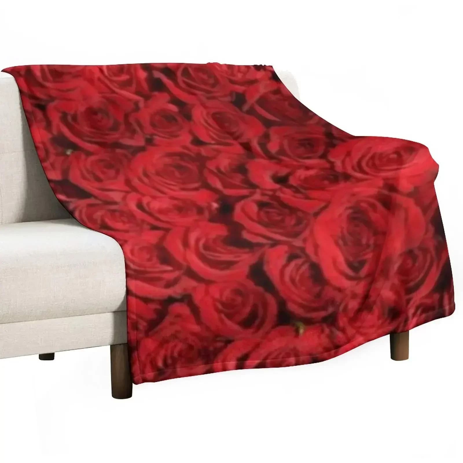 Bed of Roses Throw Blanket Custom Sleeping Bag Retros Hair for winter Decorative Sofa Blankets