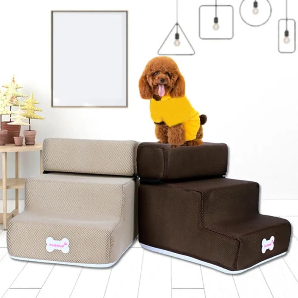 Rampa per animali domestici a 3 gradini antiscivolo gradini per animali domestici scale per cani casa per cani animali domestici 3 gradini scale per cani di piccola taglia scaletta per cani rimovibili letto St