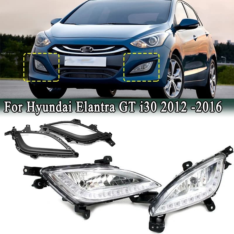 Per Hyundai Elantra GT i30 2012-2016 LED Paraurti Anteriore Fendinebbia/Fendinebbia Telaio di Copertura Lunetta 92201A5100 92202A5100