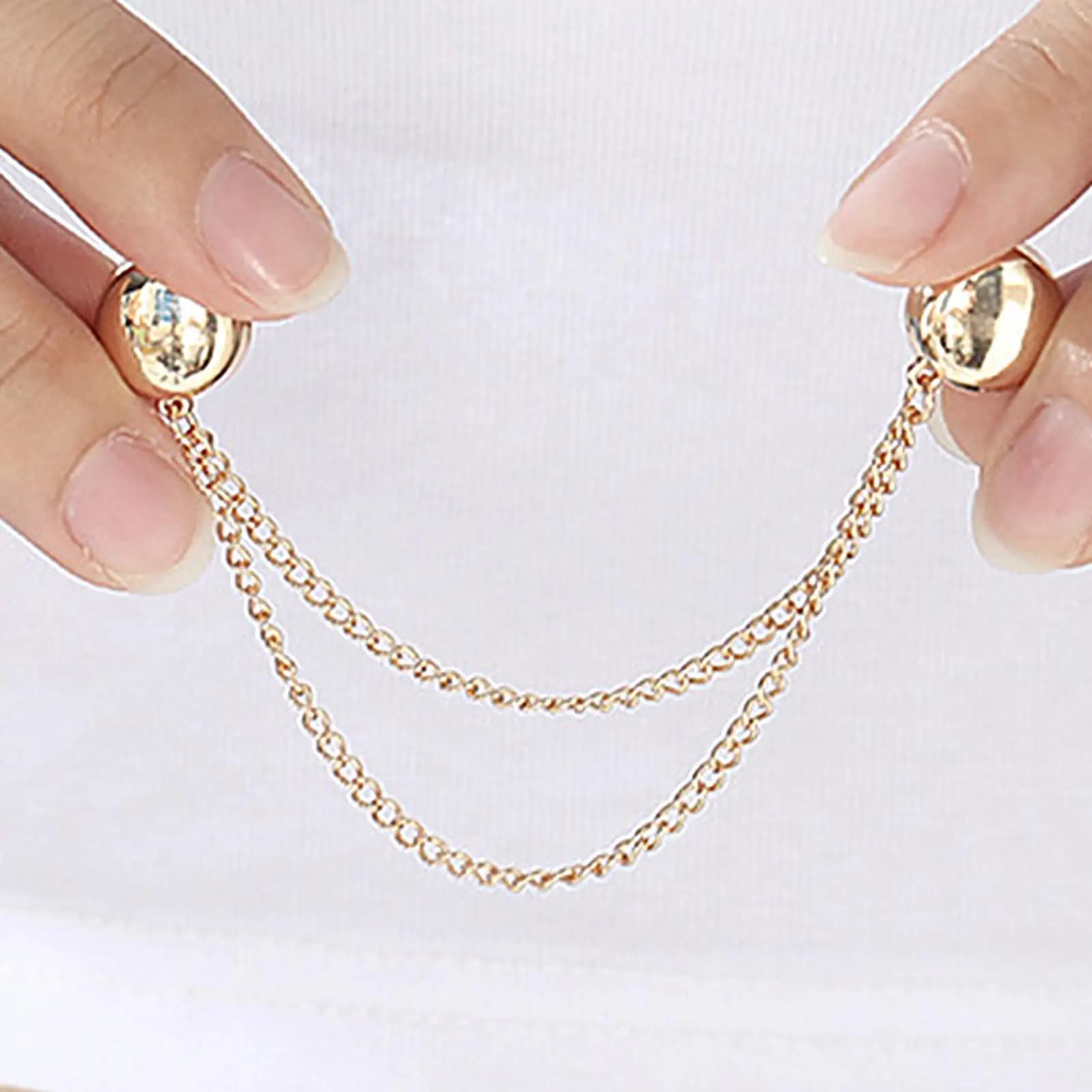 magnetic clothes clips 4Pcs/set Clothing Wrist Tie Button needle-free sleeve shortening tool for Long Pants Sleeves Trousers