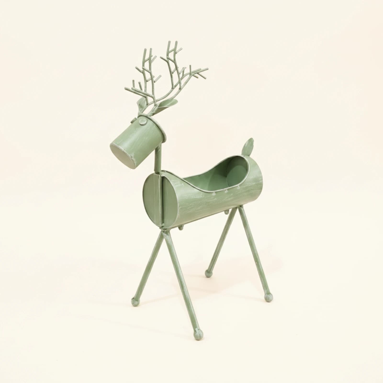 Deer Planter Tall Deer Flowerpot Planter with Antlers Whimsical Animal-Shaped Flower Pot Playful for Home Decorators, Balcony