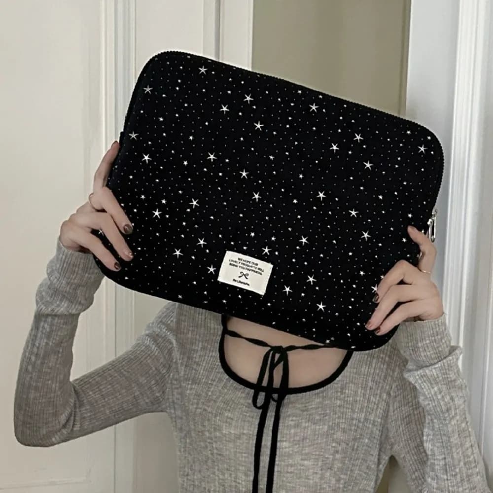 Borsa per laptop Cartoon Starry Sky Borsa per tablet portatile antiurto Borsa per computer per ragazza dolce e creativa Custodia per laptop