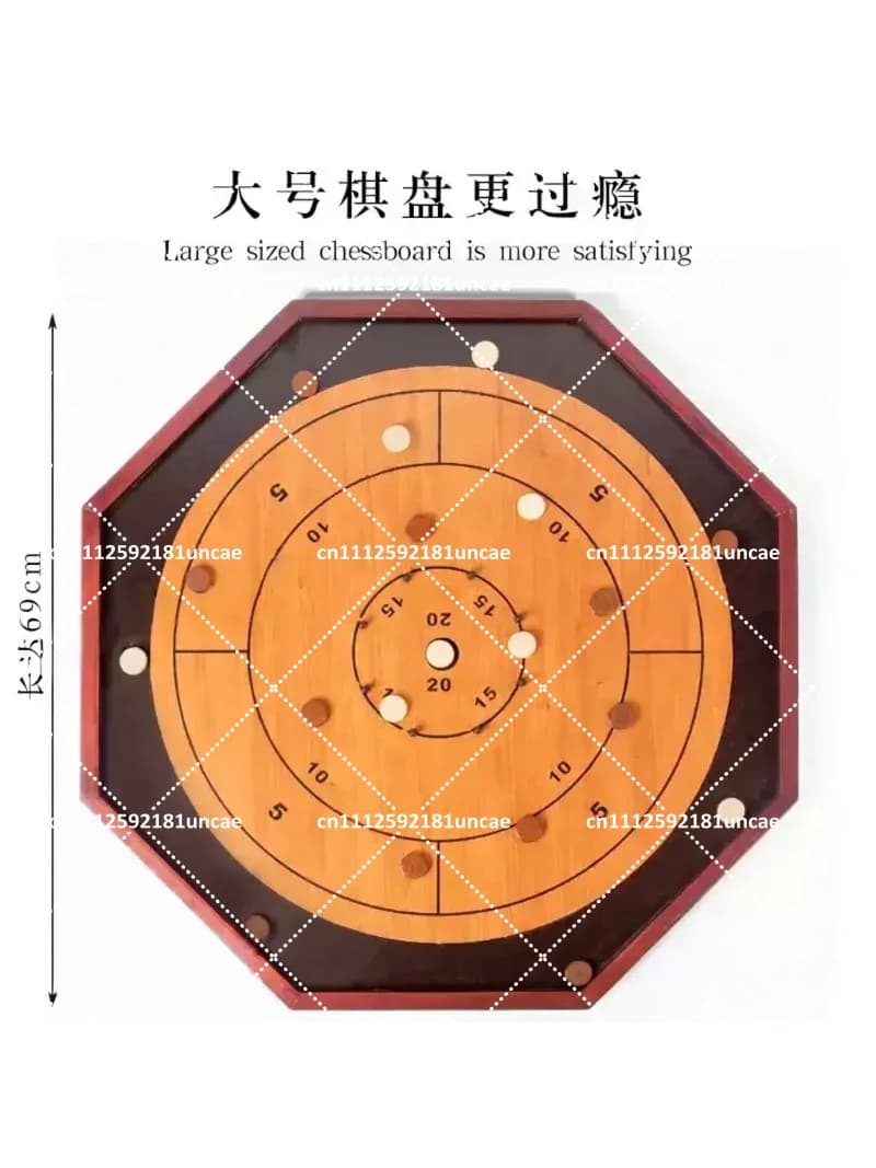 Solid Wood Chess Set Board Game for Party Play Backgammon Reaction Game