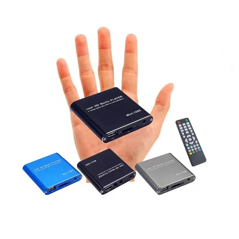 Lettore multimediale HDD Lettore multimediale esterno USB Full HD 1080P con supporto TV multimediale SD MKV H.264 RMVB WMV Lettore HDD MINI