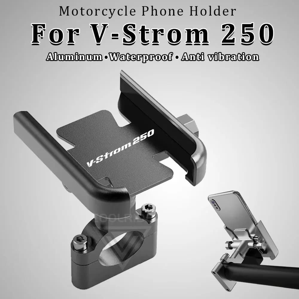Supporto per telefono moto supporto in lega di alluminio V-Strom250 SX 2023 per Suzuki V Strom 250 Vstrom250 DL 250 DL250 accessori 2018