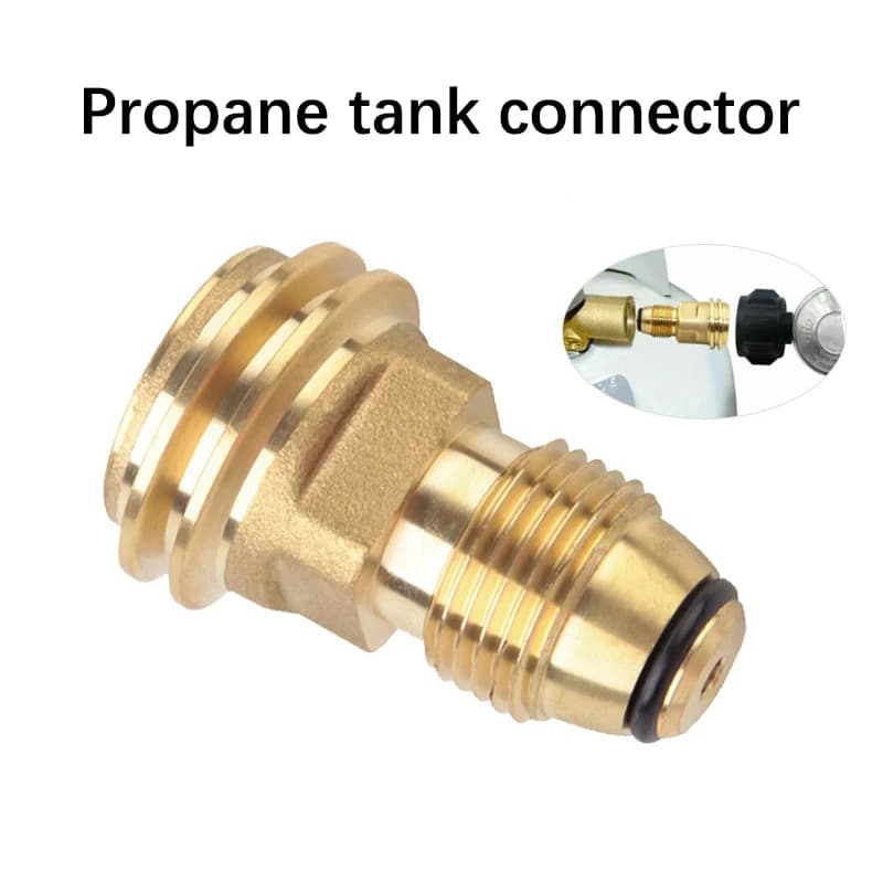 1 pcs outdoor propane inflator adapter POL gas cooker to QCC1 accessories for camping charging port