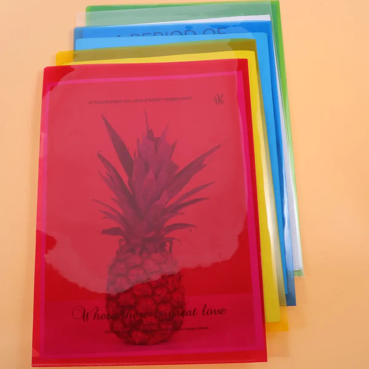 20Pcs Transparent L File Folder Dustproof Document Holder Ideal for Organizing Papers At Office School Home