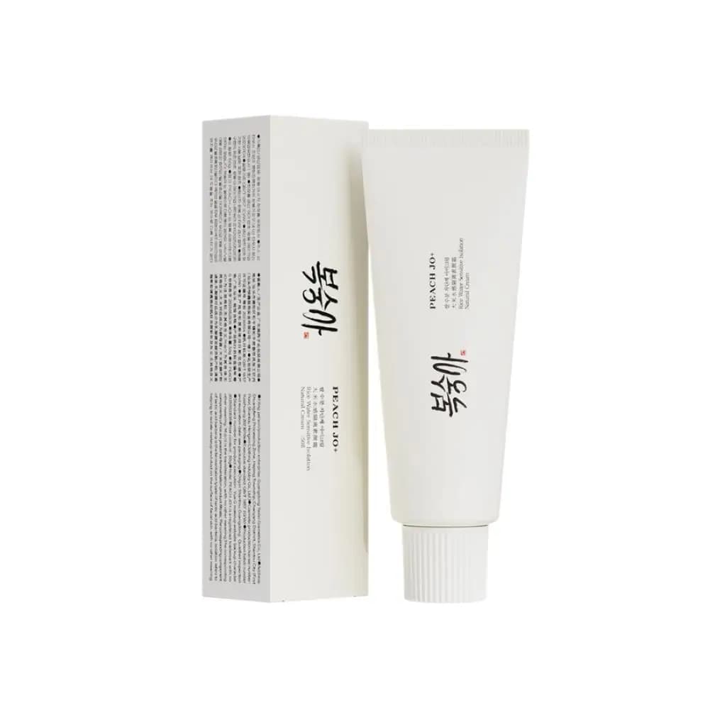 Korean sun cream with rice extract SPF50+ – Moisturizing and uniforming primer, light concealer, uniform skin tone