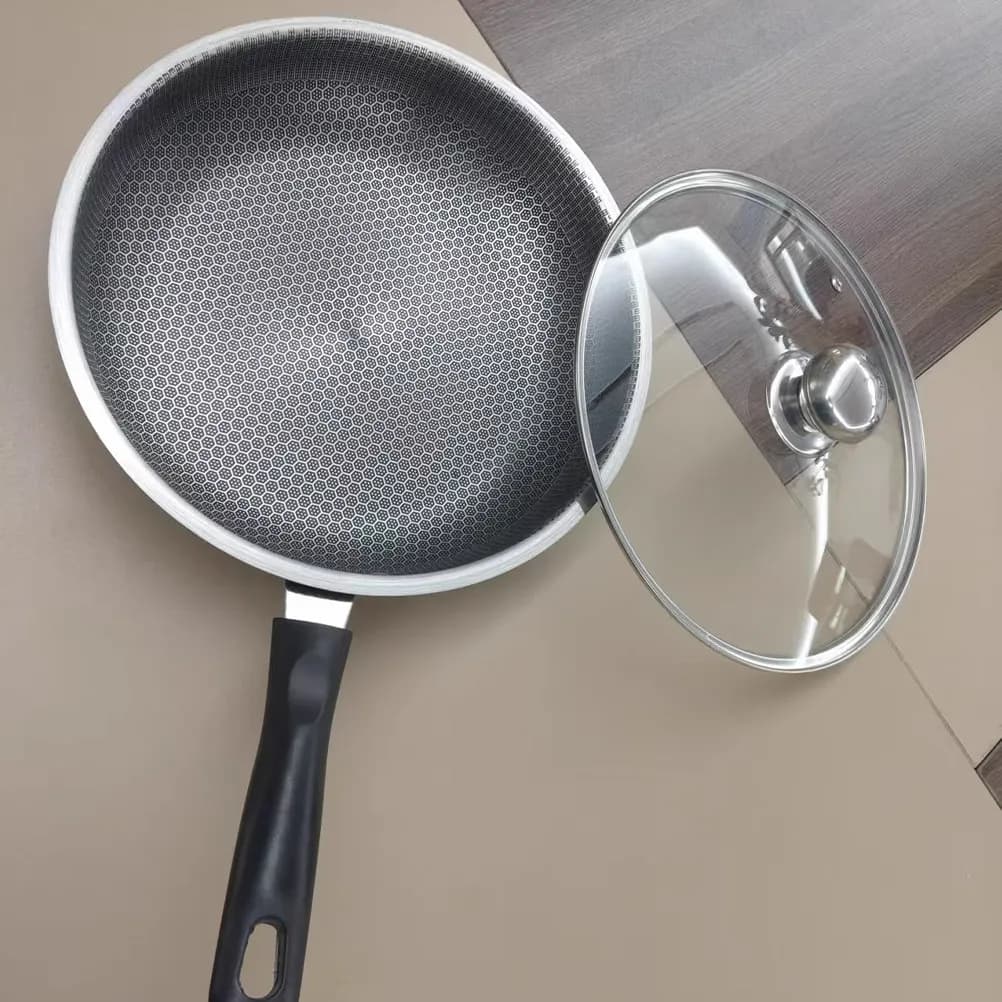 Padella Antiaderente Piatta per Bistecche, Pancake, Uova Fritte, Colazione, Cena, Cucina Domestica e Commerciale, Riscaldamento Uniforme