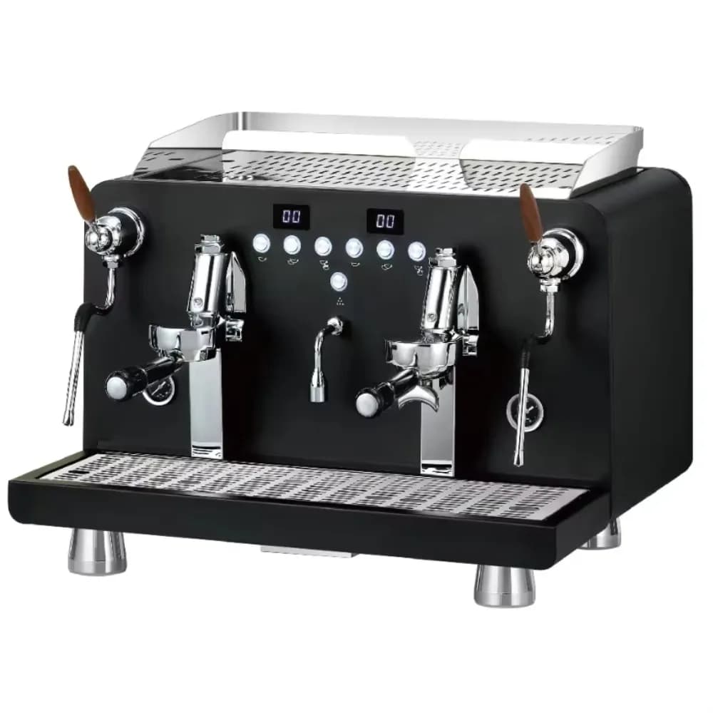 Espresso Machine, 2 Group Automatic Coffee Maker, Italian Cappuccino Barista Equipment for Cafe Business, Commercial Grade