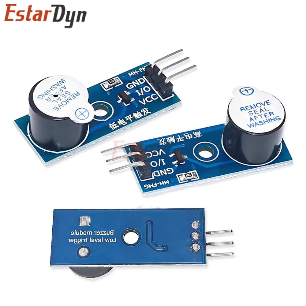Buzzer Estardyn module to Double Active/Passive Mode 5V, Trigger to High/Basso Level and PWM to Arduino Raspberry Pi ESP32