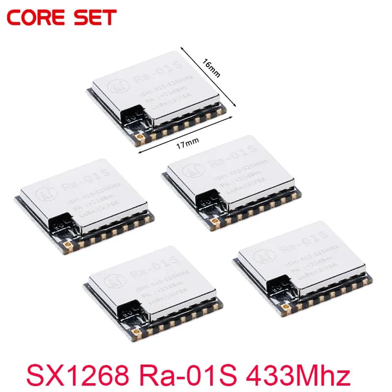5 pz/1 pz SX1268 Modulo LoRa 433MHZ Ra-01S Spettro Spread RF WIFI Wireless SPI Radio Frequenza FSK GFSK MSK OOK Antenna
