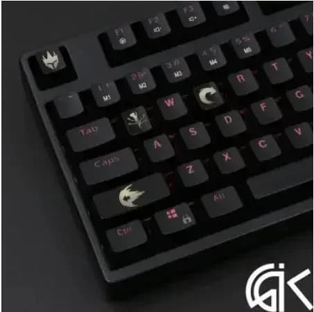 4 pieces/set keys backlight OW keypads engraved ABS Keycap polished for Overwatch gamer ANSI mechanical keyboard