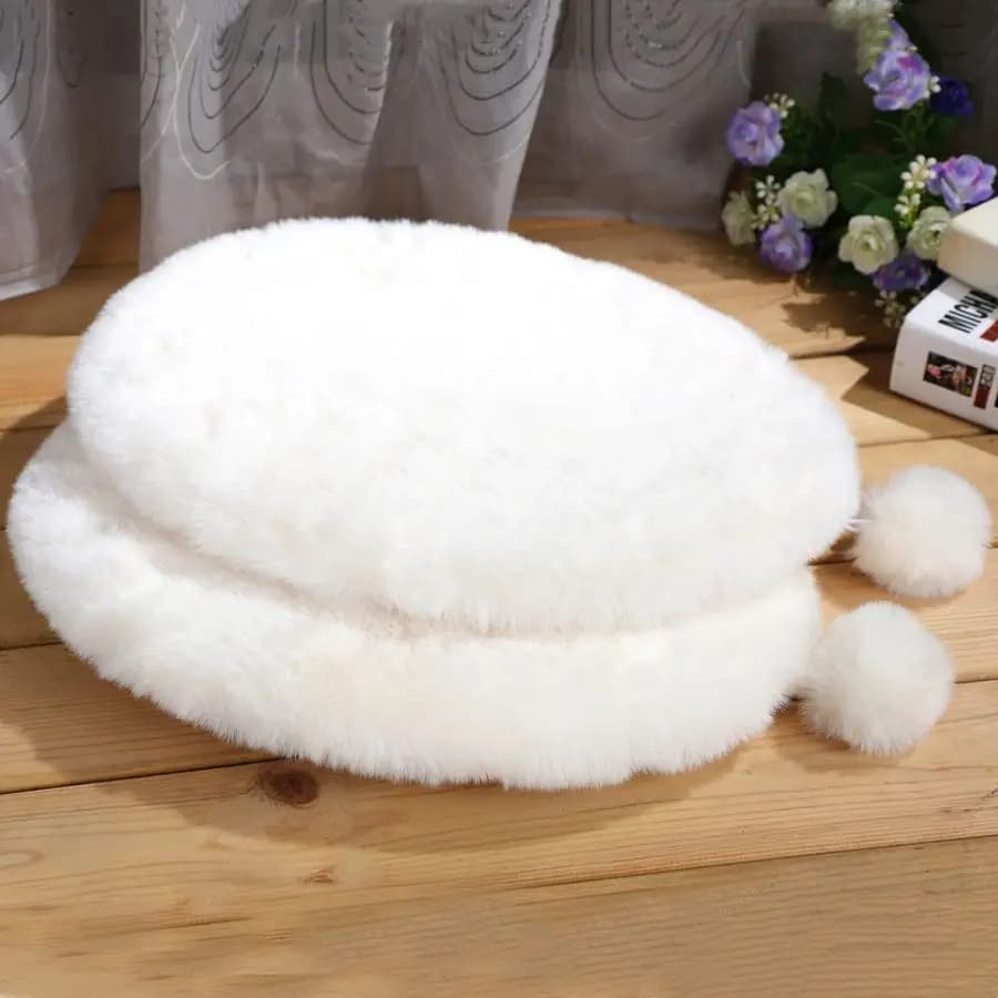 Confezione da 2 cuscini di ricambio ovali da 11 x 15 in finta pelliccia di coniglio per gatti e condominio. Tappetino per cuscino per letto per cani e gatti, cuscino per torre dell'albero per perca per finestra,