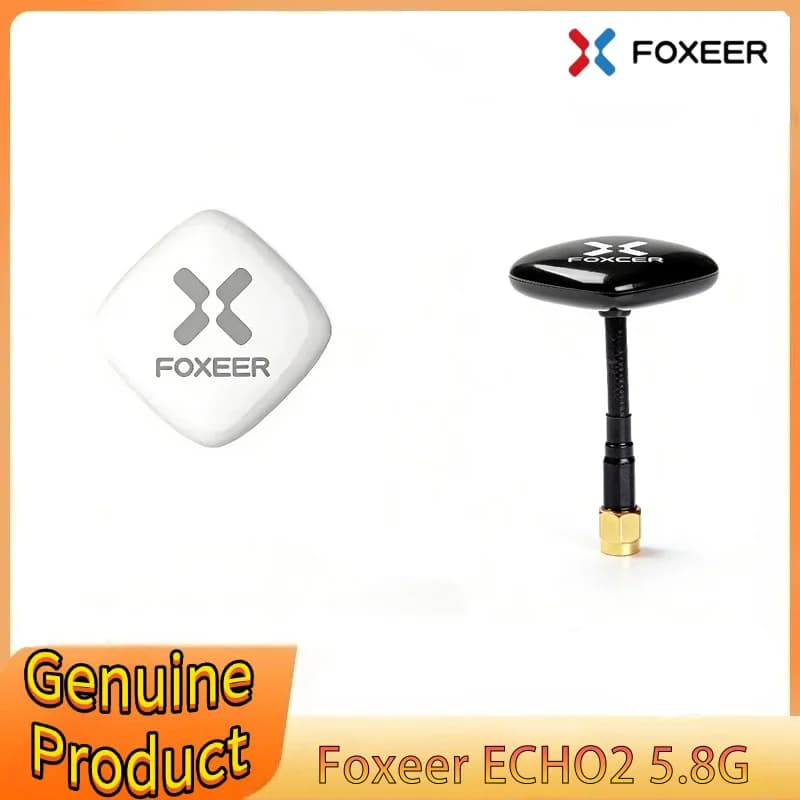 Antenna Patch Foxeer ECHO V2 2.5.8GHz 9dBi LHCP RHCP per Aeromodelli RC, Droni FPV da Corsa e Freestyle, VTX, VRX, Occhiali FPV, Monitor e Progetti Fai-da-te
