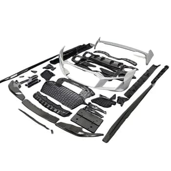 Kit carrozzeria completo Dream Garage per R8 2017-2020, aggiornamento allo stile Capristo 2022: spoiler anteriore, paraurti anteriore, paraurti posteriore, minigonne laterali