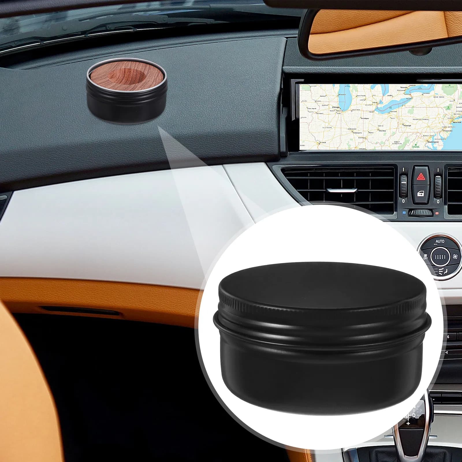 2 diffusori di oli essenziali in legno neri, diffusori di aromi decorativi sicuri per casa, auto, camera da letto, ornamenti per la casa