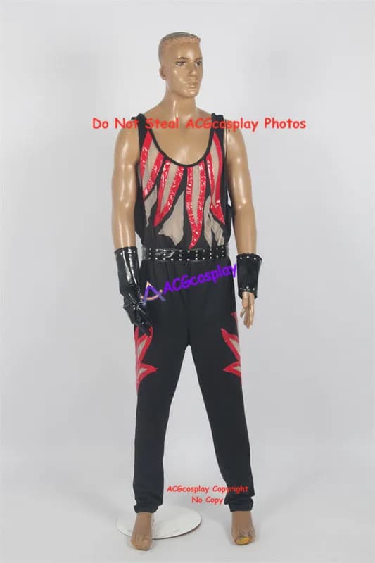 Costume da cosplay Kane con tessuto a rete, include cintura e guanti acgcosplay Garment versione 8