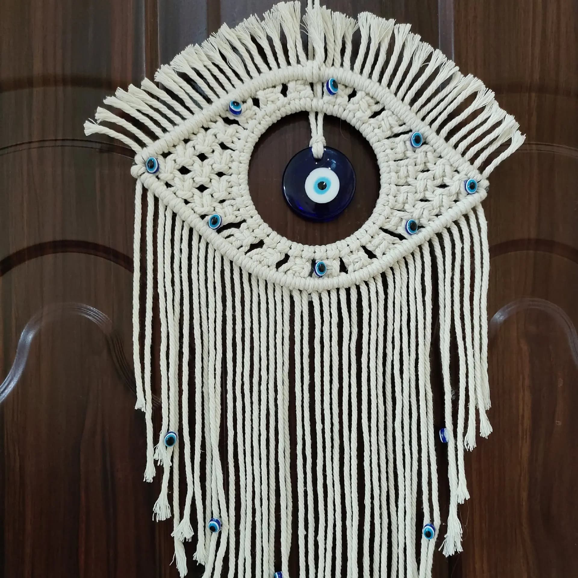 1pc Creative Funny Evil Eye Pendant Wall Decor Tapestry Wall Hanging For Bedroom Living Room Home Decor Handmade Dreamcatcher