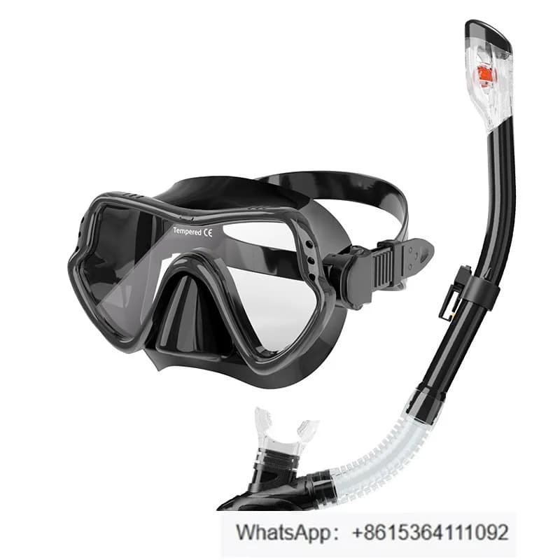 diving glasses set silicone mask snorkeling with big frame for man and woman underwater mask snorkeling