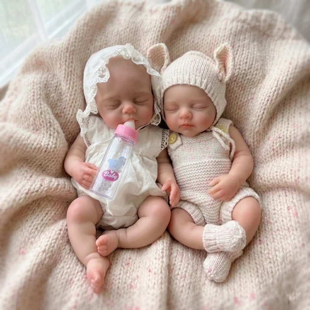 OtardDolls--1PCS/33cm Bambola reborn in silicone con occhi chiusi e bocca aperta, morbida e impermeabile, bambola neonata.
