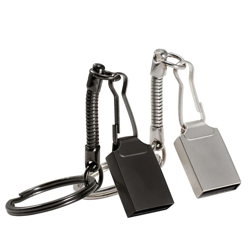 Mini Metal USB Flash Drive 128GB 64GB 32GB Black Silver Pen Drive 16GB 8GB Creative Business Gift Memory Stick Pendrive U Disk