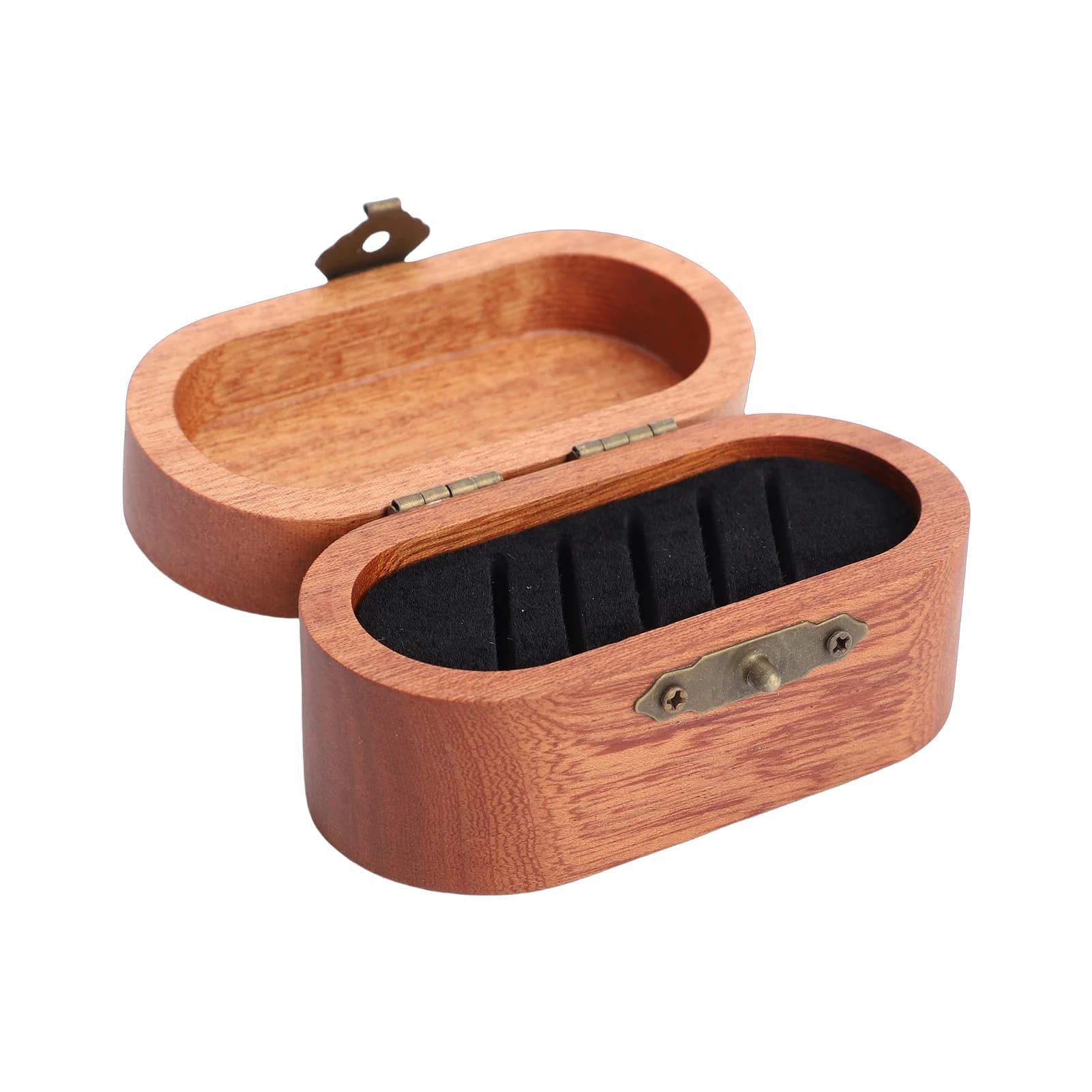 Portaplettro per Chitarra con 2 Plettri in Legno e 8 Plettri in Celluloide, Scatola Portaplettro in Legno, Accessori Musicali, Scatola Porta Gioielli per Chitarra