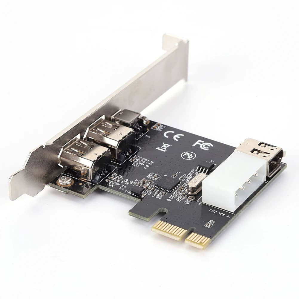 Scheda Adattatore di Acquisizione Video PCI-E 1X 1394 DV da 6 Pin a 4 Pin, Convertitore Firewire a 3 Porte, Accessori per Computer Desktop