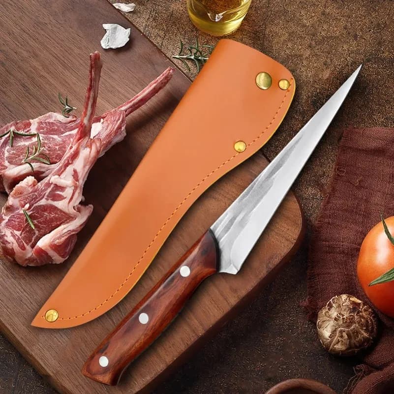 Bone knife Slicing fish Fruit steak knife Wooden hand forging Hand shaving Mace knife Butcher's knife Chef's knife Cooking knife for meat Instruments