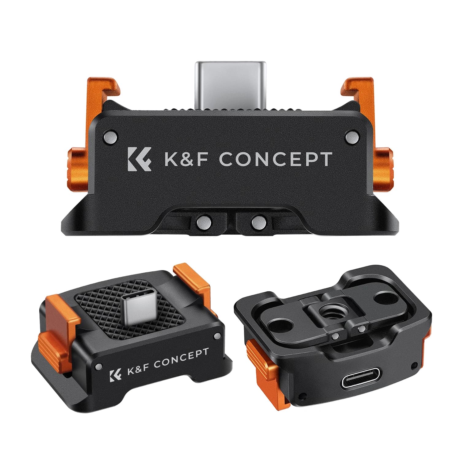 Base di ricarica K&F CONCEPT per DJI Osmo Pocket 3, dock di ricarica da tavolo Type-C compatibile con standard Arca-Swiss con foro per vite da 1/4