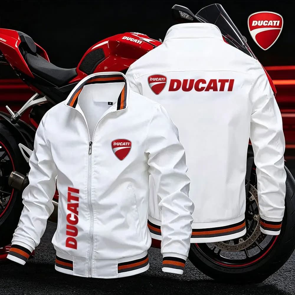 2026 Ducati Men's motorcycle jacket spring summer outdoor leisure fashion sports coat ultra-thin zipper sun protection clothing