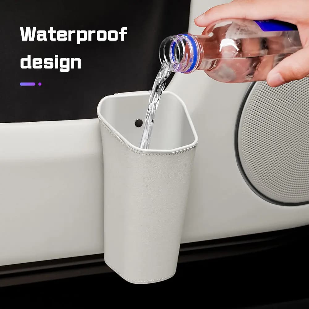 Car Trash can Leather Storage Box For Lexus GX LS LC IS350 ES300h ES300 IS250 NX350h 450h RX Hanger water cup holder Storage Bin