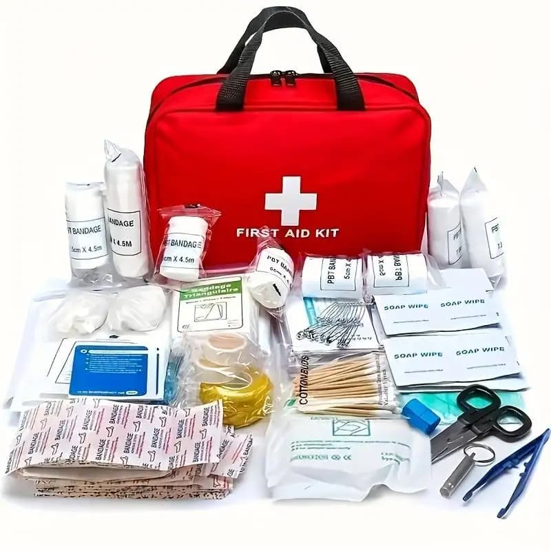 Kit di pronto soccorso da 184 pezzi, adatto per caccia all'aperto, escursioni, campeggio e altri kit di pronto soccorso multifunzionali per esterni